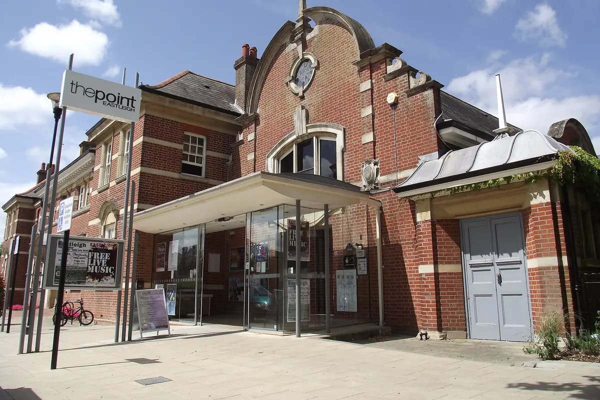 The red-brick front of The Point arts centre in Eastleigh